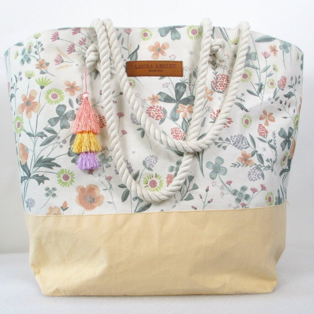 LARGE LAURA ASHLEY TOTE BAG🌷
